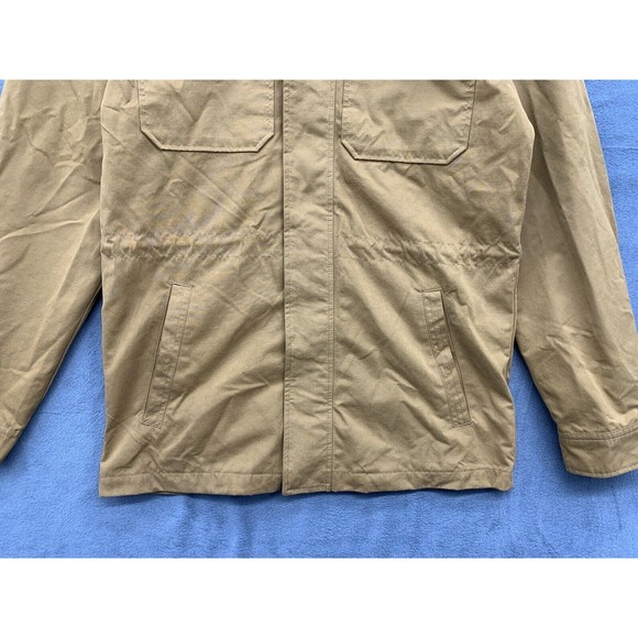 George Men's Twill Jacket Small Workwear Dark Camel Tractor Chore Farm Factory - Picture 4 of 16